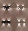 Lampada da parete impermeabile IP65 da 4W Lampada da parete per soggiorno a led semplice nordica Lampada da parete per corridoio dell'hotel Illuminazione su e giù