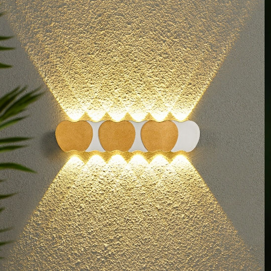 Nuovo Corridoio Scale Illuminazione Lampada da parete a LED Esterna impermeabile IP65 Su e giù Applique da parete Luce acrilica Luci da giardino 220V