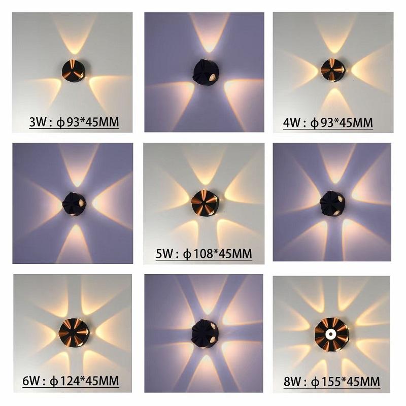 Lampada da parete a LED Lampada da parete per esterni Lampada moderna minimalista creativa per hotel Lampada da parete Applique per esterni Luci notturne uniche Merci