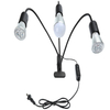 Lampadina a clip a LED transfrontaliera Portalampada a testa singola a doppia testa Portalampada a tre teste E27 Portalampada universale con clip