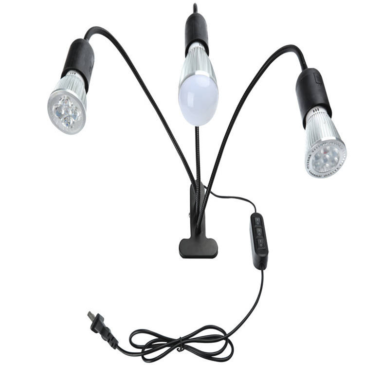 Lampadina a clip a LED transfrontaliera Portalampada a testa singola a doppia testa Portalampada a tre teste E27 Portalampada universale con clip
