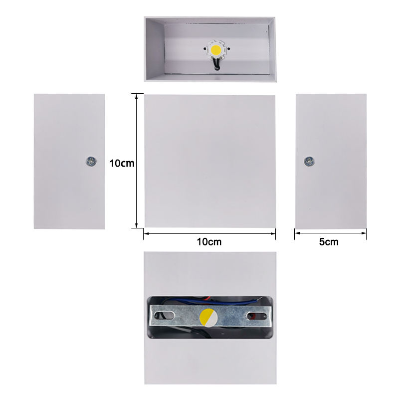 6W COB Lampade da lettura a Led per interni Lampada da comodino a parete Lampada da comodino dimmerabile Lampada da comodino moderna Lampada da comodino bianca