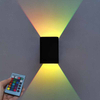Lampada da parete moderna in alluminio da 5W Lampada da parete a LED Art Déco RGB Apparecchio di illuminazione da comodino luce notturna per camera da letto