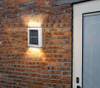 Lampada solare 2LED Lampada da esterno impermeabile IP65 lampada da parete per cortile per la decorazione della villa da giardino