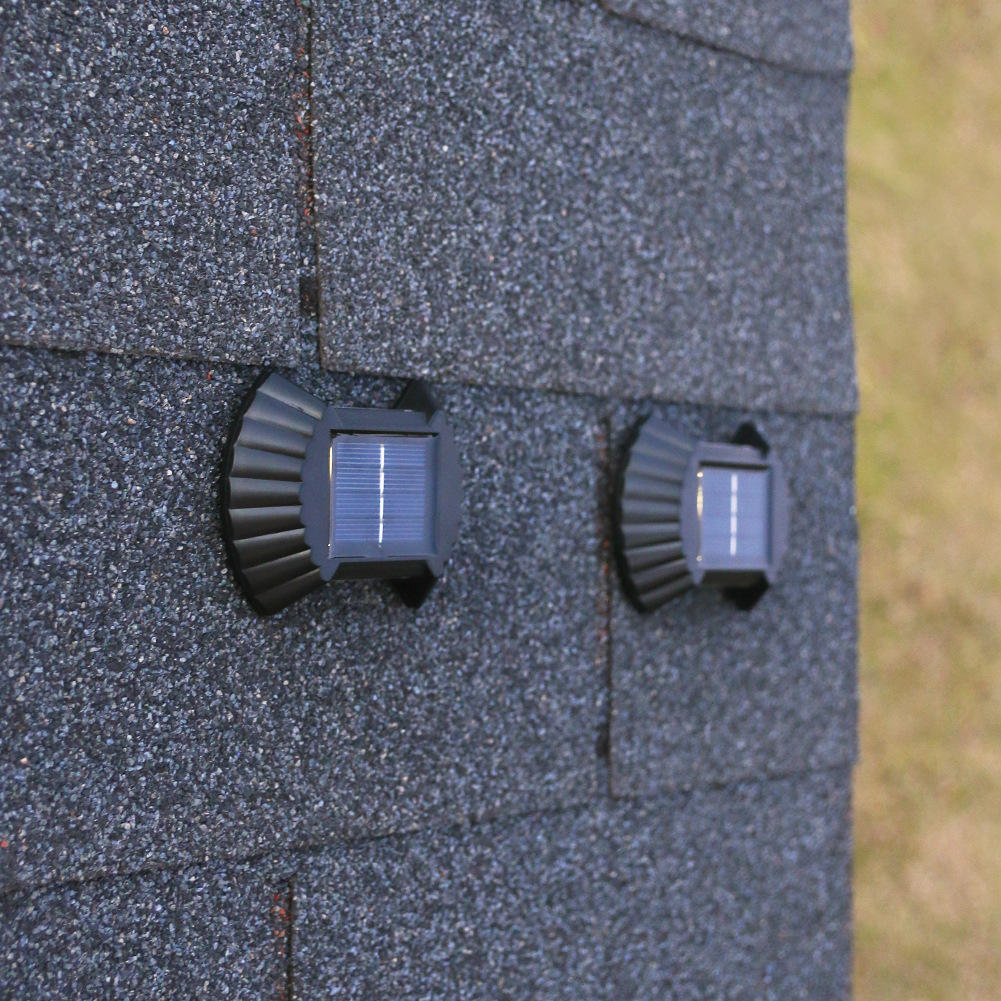 Lampada solare 8LED Lampada da esterno impermeabile IP65 lampada da parete per cortile per la decorazione della villa da giardino