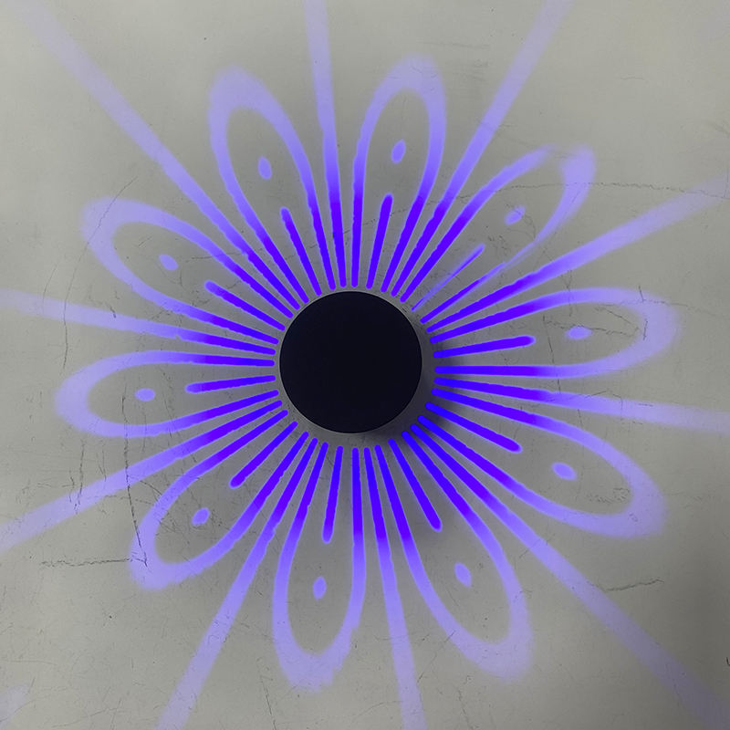 Applique da parete a LED a forma di fiore rotondo nordico Lampada da parete per illuminazione interna per camera da letto Comodino Corridoio Decorazioni per la casa