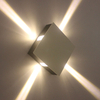 Lampada da parete per interni a LED da 12W Lampada da parete a croce a luce bianca calda / luce bianca fredda Camera da letto Soggiorno Lampada da parete TV Applique rotonda