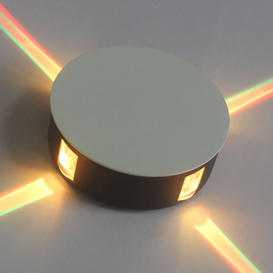 Lampada da parete per interni a LED da 12W Lampada da parete a croce a luce bianca calda / luce bianca fredda Camera da letto Soggiorno Lampada da parete TV Applique rotonda