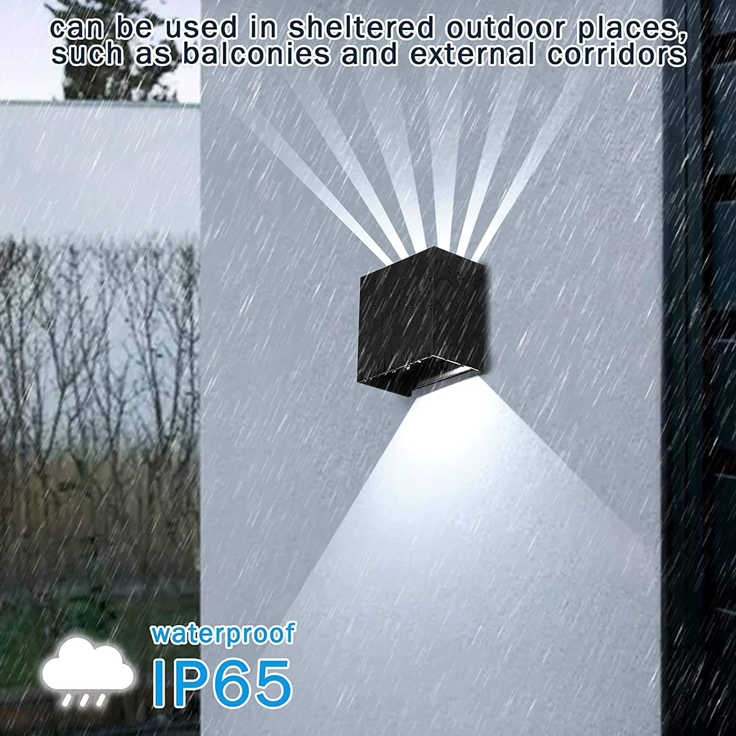 Lampade da parete a LED IP65 Impermeabile per esterni / interni Illuminazione per scale A85-265V Up Down Light per giardino Soggiorno Parete Home Room Decor