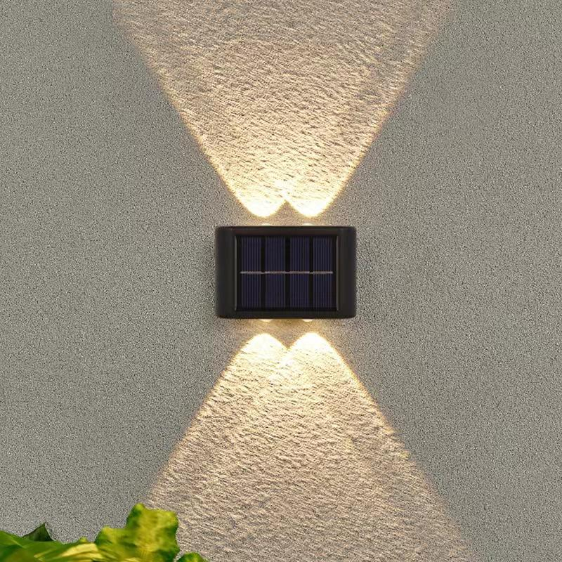  applique solare su e giù per esterni decorazione giardino cortile casa applique da parete impermeabile luminosa per esterni