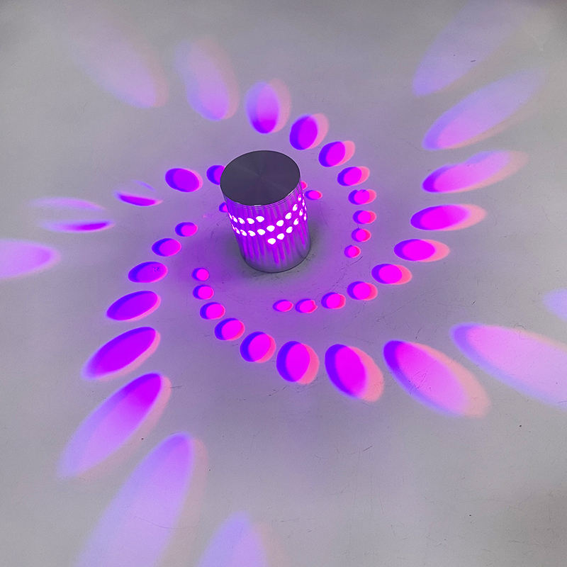 Lampada da parete a LED a fiore RGB Lampada da parete a proiezione remota a parete Apparecchio da parete colorato per bar per feste Lobby KTV Decorazione domestica