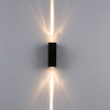 6W Modern Led Black shell beam light applique da parete impermeabile e luce notturna per esterni su e giù per la parete per la casa