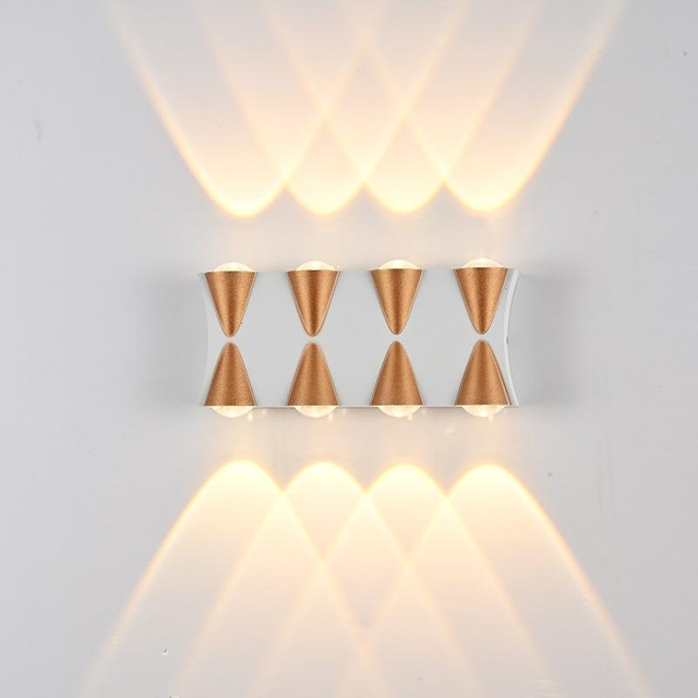 4W 6W 8W IP65 Lampada da parete a LED Lampada da esterno impermeabile Lampada da parete per interni Lampada da parete su e giù Lampada a LED moderna