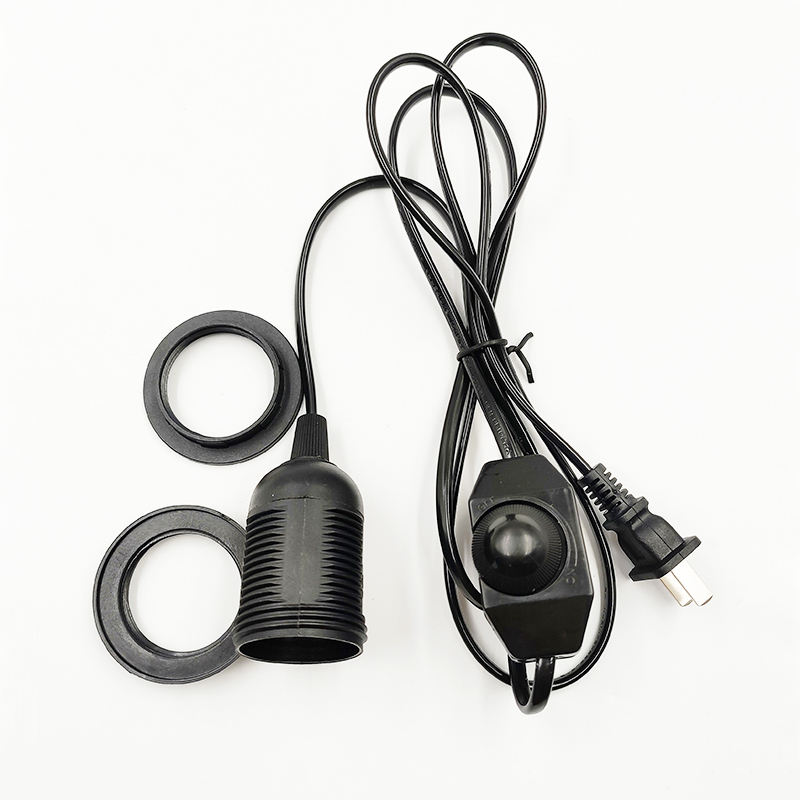 Base della lampada E27 E26 Porcellana Nero Corpo Ceramica Stile Colore Vite Materiale Origine Supporto parti luminose a led