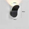 Lampada da parete per interni a LED da 5W Luce notturna di alta qualità Marrone Nero Bianco Grigio Custodia a conchiglia Moderna applique da parete a LED