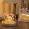 Fatti a mano Tulip Night Light Film termorestringente Materiale fai da te Fiore artificiale Tulip Night Light Decorazioni per la casa Regalo per Gitlfriend
