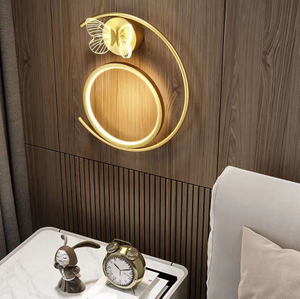 Lampade da parete a sospensione a LED a farfalla da 12W lampada da comodino montaggio a parete Nordic Illuminazione per interni Lampada da comodino Lampade a sospensione Decorazione moderna del soggiorno