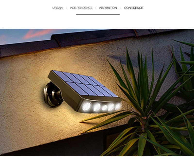 Nuovo arrivo esterno IP65 sensore di movimento esterno lampada da parete solare lampada da esterno/lanterna solare luci solari da esterno