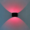 Lampada da parete ad anello circolare RGB da 5W per la decorazione di interni illumina le luci Lampada da parete a LED nera / bianca su e giù per la luce