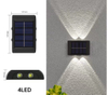 4LED 6LED 8LED 10LED 12LED 16LED su e giù applique da parete solare decorazione esterna giardino cortile casa applique da parete impermeabile