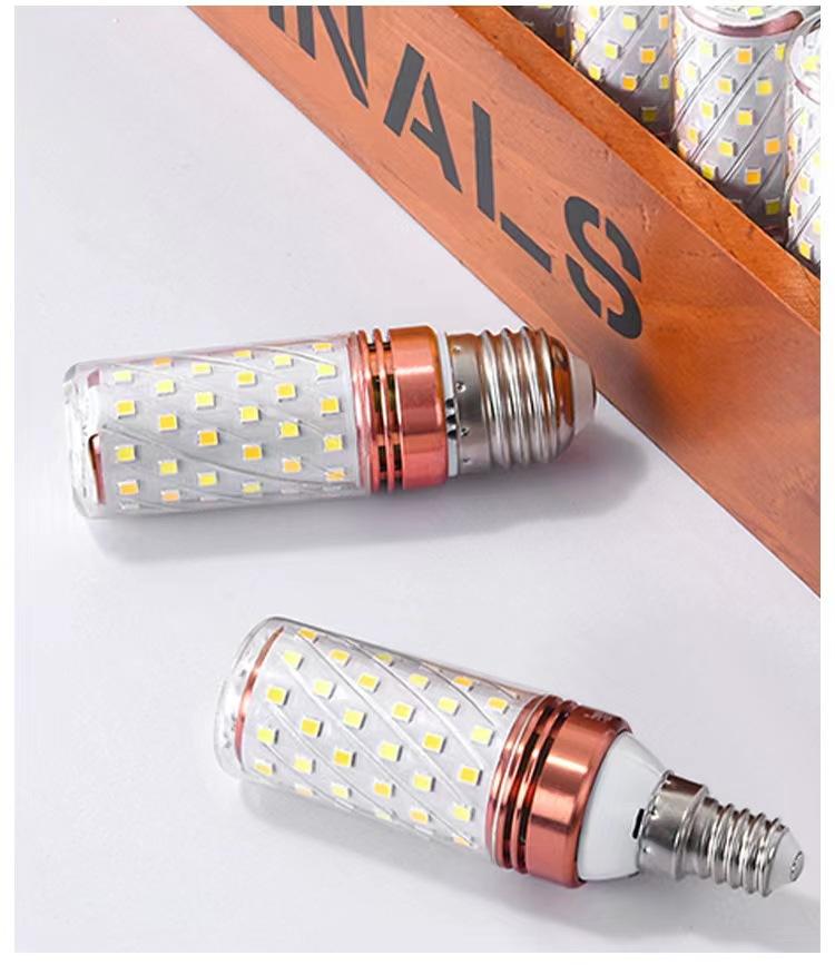 Lampadina 7W LED E14 E27 lampadina tricolore mais temperatura 12W 16W 18W lampadina lampadario per luce interna