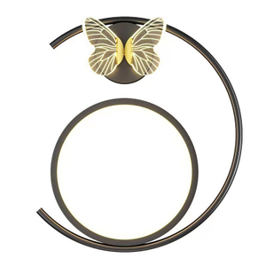 Lampada da parete in stile nordico Lampada a sospensione a farfalla Lampada da parete a farfalla Lampada da parete moderna a LED a forma di farfalla Lampade da comodino per soggiorno Illuminazione per interni nordica