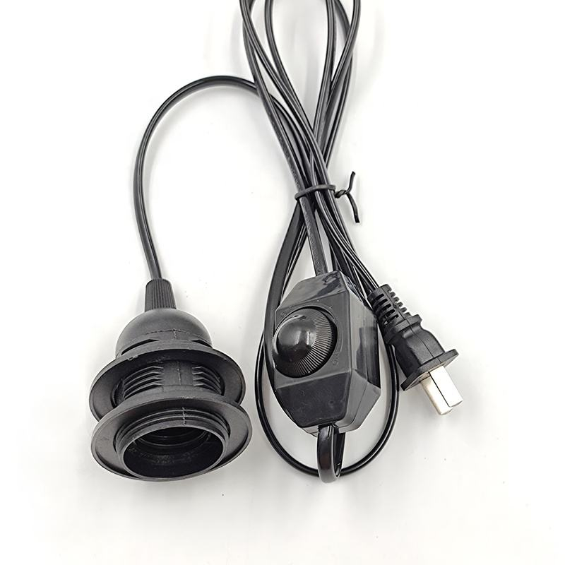 110V 220V 301 Interruttore dimmer Interruttore dimmerabile E26 E27 Spina filo elettrico Interruttore Filo 0,75 mm 0,5 mm 0,35 mm Portalampada E26