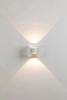 Lampada da parete ad arco da 6W 12W Lampada da parete a LED impermeabile Lampada da giardino per uso domestico Luci decorative Prezzo di fabbrica Alloggiamento in bianco e nero