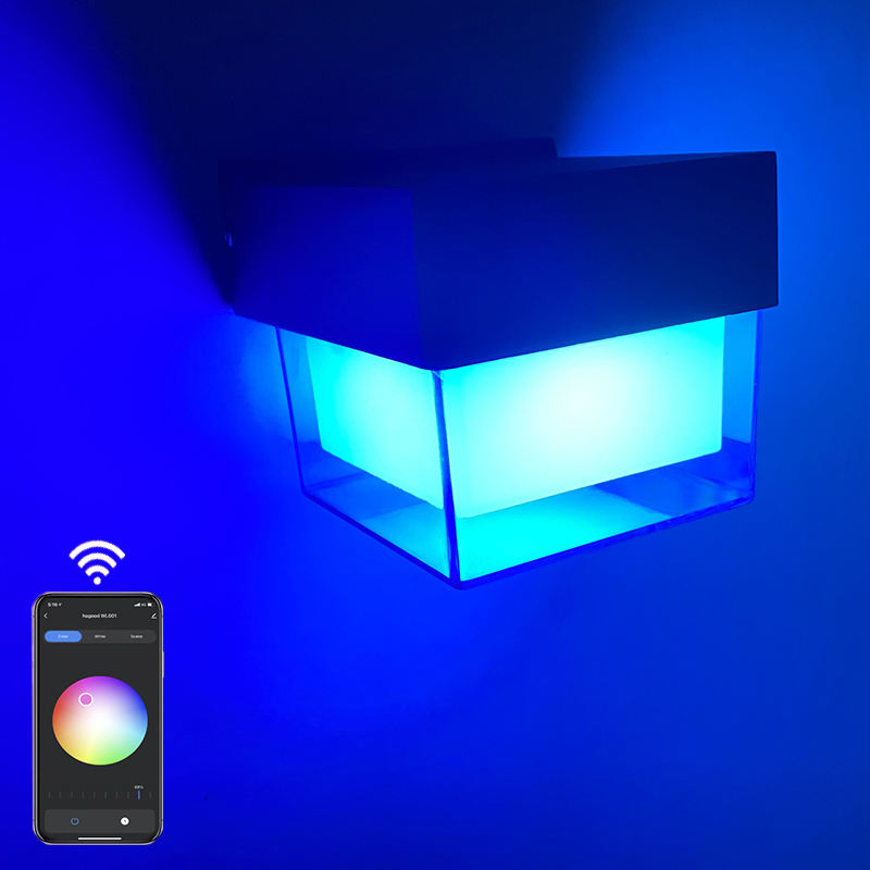 Nuovo design di vendita calda di alta qualità 3w 6w 9w Outdoor Single Down Led Cob Applique da parete rotonda Lampada da parete a led IP65 Crystal Hotel Lamp