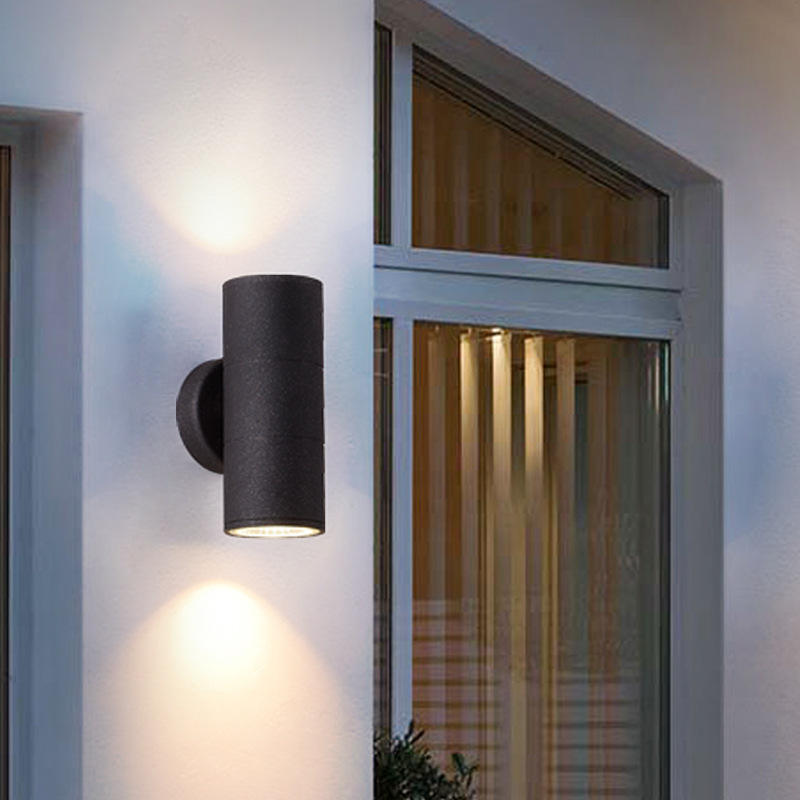 6W COB Su E Giù Lampada Da Parete A Led Per Esterni A Doppia Testa Lampada Da Parete A Cilindro Apparecchio Da Balcone Per Interni Lampada Da Portico Impermeabile IP65