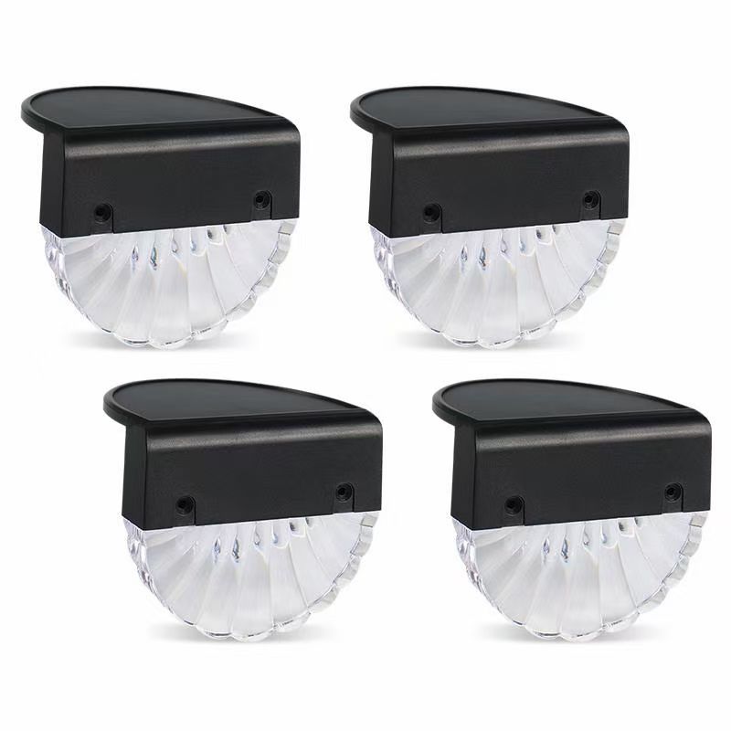 Lampada solare a LED bianca calda per scale Luci da giardino per esterni Impermeabile Energia solare Balcone Decorazione luminosa per recinzione per scale patio