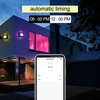 Applique Hagood RGBW LED-Wandleuchte Applique da esterno di alta qualità Wifi Lampada da parete impermeabile che cambia colore grazie alla lampada per app intelligente buona