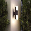 LED a doppia testa Sconce Light Square Outdoor Scale Corridoio Impermeabile Acrilico Creativo Applique da parete per esterni Cortile Balcone Sconce