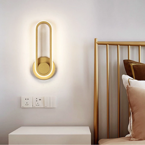Lampada da parete girevole per camera da letto Touch Comodino per interni Soggiorno Applique da parete a LED Apparecchio per scale Lamparas decorative Hagood