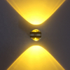 Lampada da parete a LED per interni Decorazione del soggiorno Applique da parete Apparecchio di illuminazione per la casa Lampada per scale a soppalco Alluminio rotondo AC90-260V