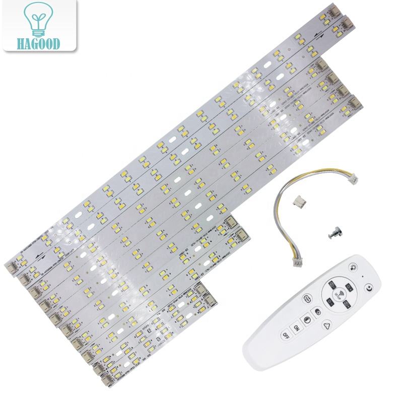 Plafoniera a LED dimmerabile da 24W luminosa a tre colori regolabile 5730SMD illuminazione della sorgente luminosa illuminazione da incasso per camera da letto con controllo a infrarossi
