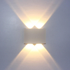 Illuminazione a conchiglia bianca nera nordica IP65 alluminio impermeabile per interni esterni interni scale comodino arredamento camera da letto lampada da parete a LED