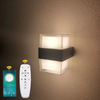 Lampada da parete 10 * 2W Lampada da parete a LED 2.4G a parete a tre temperature di colore con lampada da parete impermeabile in acrilico con telecomando
