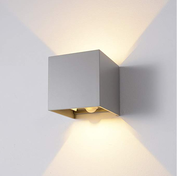12W sensore di movimento LED applique da parete per esterni IP65 impermeabile portico lampada da parete da giardino illuminazione decorativa