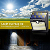 Lampada solare da esterno con sensore di movimento - 97 LED - Luce bianca - Illuminazione solare da giardino - Impermeabile IP65 - Per lampada da giardino/parete