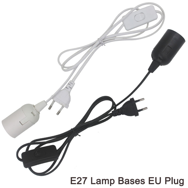 Cavo di linea 303/304/317/301 Cavo di alimentazione dimmer/Interruttore a doppio pulsante Spina europea Cavo per lampadina a LED/Luce da tavolo Luminary USA