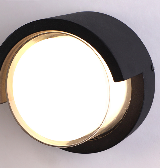 Nuova applique da parete impermeabile in acrilico Lampada da parete moderna a LED in alluminio Lampada da parete impermeabile per esterni da giardino