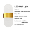 6W Modern Simplicity 6W LED Illuminazione in alluminio Applique da parete per interni Bar Hotel Corridor Home Decor Lampada da parete a LED