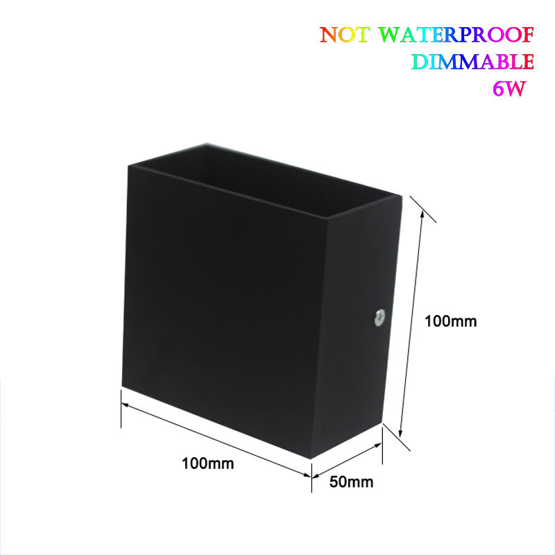 Impermeabile IP65 Decorazione applique da parete Lampada da parete a LED in alluminio da giardino Luci da esterno Lampada da parete a LED per bagno