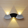 Applique a LED da 6W per interni Lampada da parete Up and Down illuminazione per interni a led in alluminio Lampada da parete illuminazione da parete argento bianco freddo