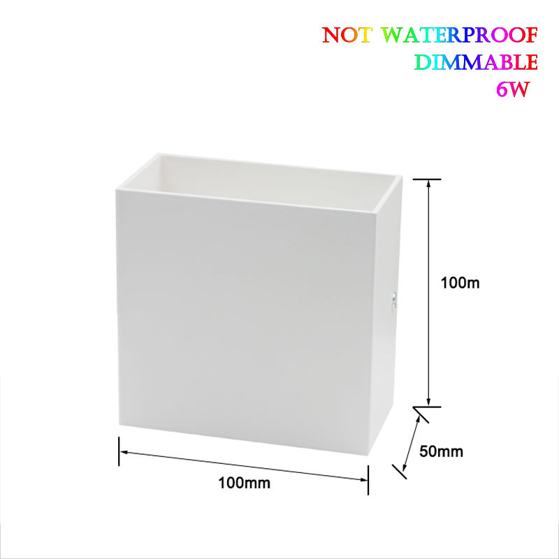 Impermeabile IP65 Decorazione applique da parete Lampada da parete a LED in alluminio da giardino Luci da esterno Lampada da parete a LED per bagno