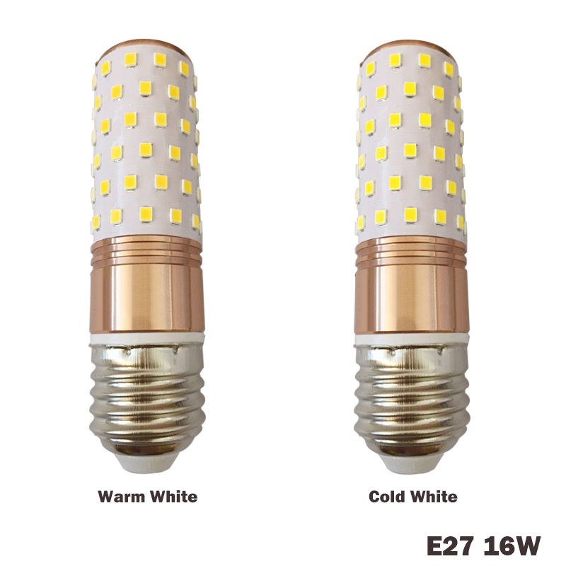 E14 E27 12W 16W Lampadina a LED a mais SMD2835 Lampadina a LED 220V 3 Temperature di colore LED integrati Faretto a lume di candela