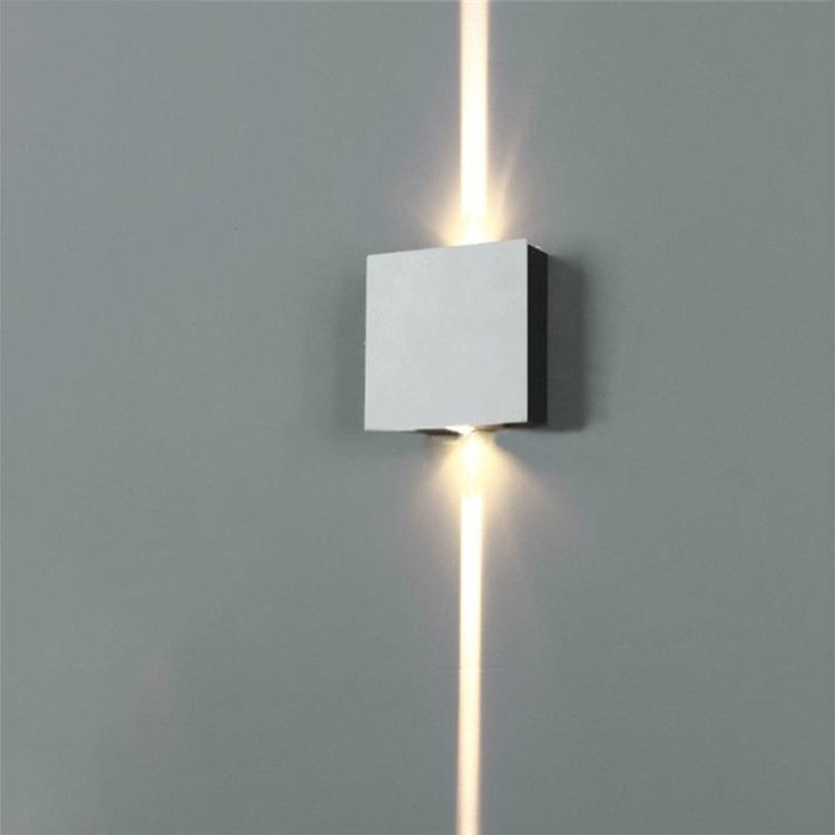 Lampada da parete a soppalco lmap a led quadrata argento di buona qualità Prezzo di fabbrica illuminazione interna moderna