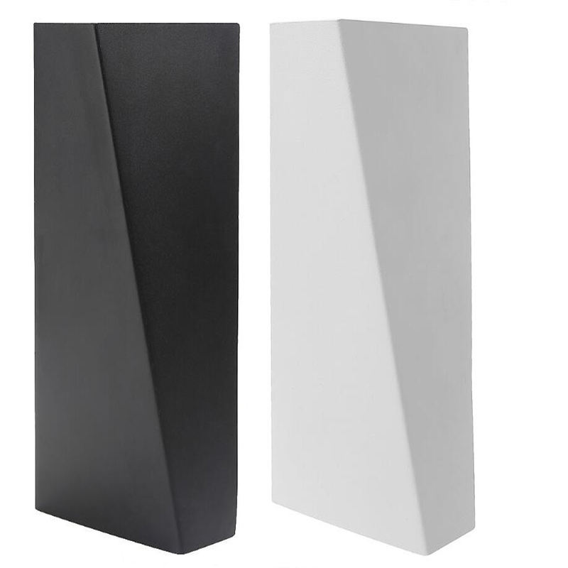 Caratteristiche di illuminazione su e giù Lampada da parete a LED Applique a doppia testa Geometria per camera da letto Illuminazione domestica Apparecchio per scale LED Wandlamp