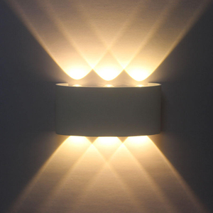 Hagood White 6W Led Applique da parete Migliore illuminazione da giardino per esterni impermeabile